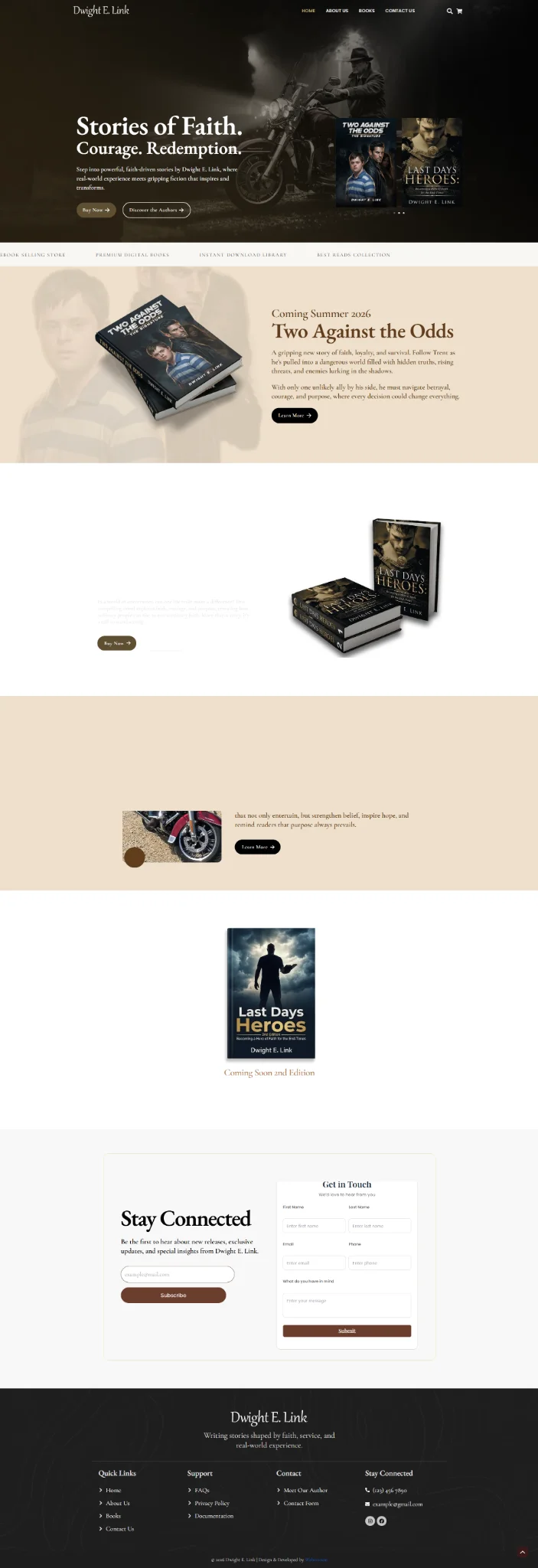 Dwight E.link website preview
